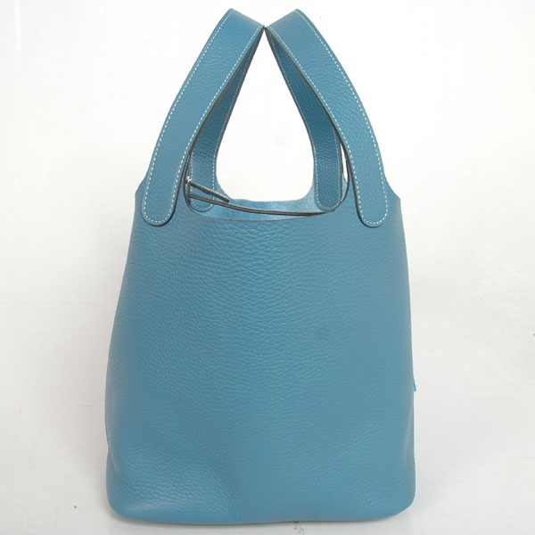 1048MB Hermes picotan MM Bag in pelle clemence in Medium Blue
